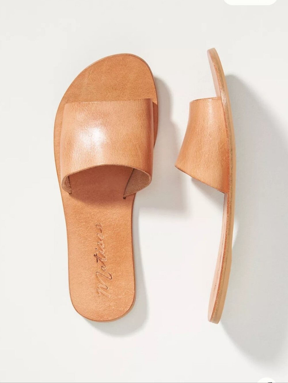 Matisse Carmen Slide Sandals Tan Leather Size 8